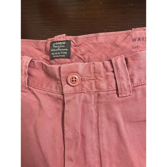 J. Crew Mens 9” Chino Shorts Vintage Red Size 30 - Picture 4 of 8